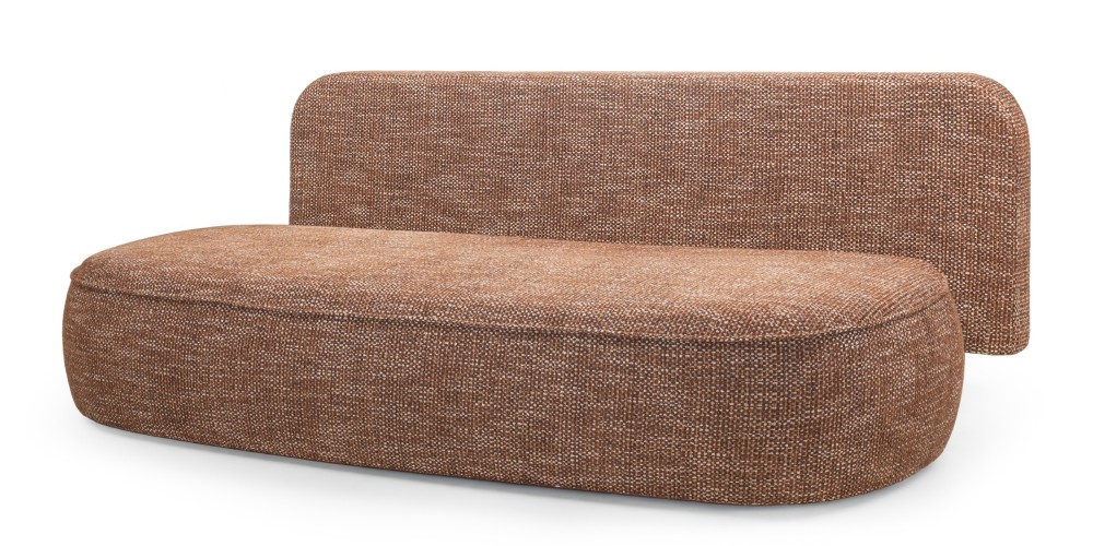 Sofa z funkcją spania i pojemnikiem Bella, cynamonowa