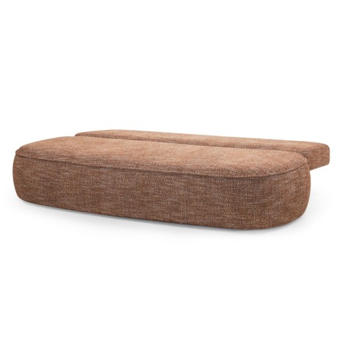Sofa z funkcją spania i pojemnikiem Bella, cynamonowa