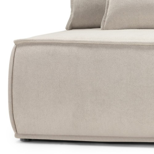 Sofa rozkładana Sofuto z pojemnikiem, jasnobeżowa