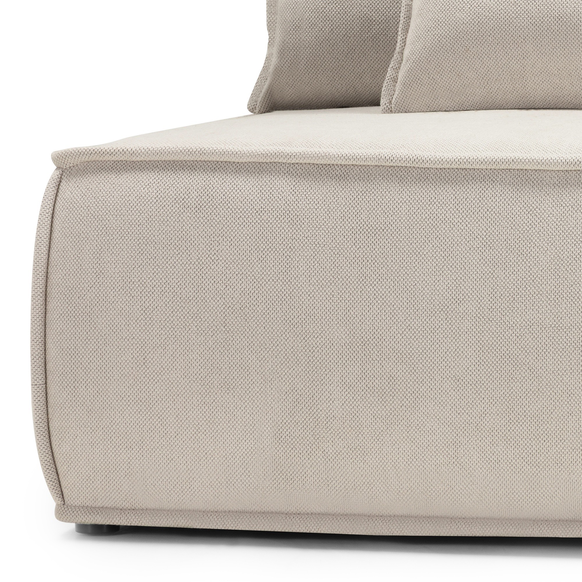 Sofa rozkładana Sofuto z pojemnikiem, jasnobeżowa