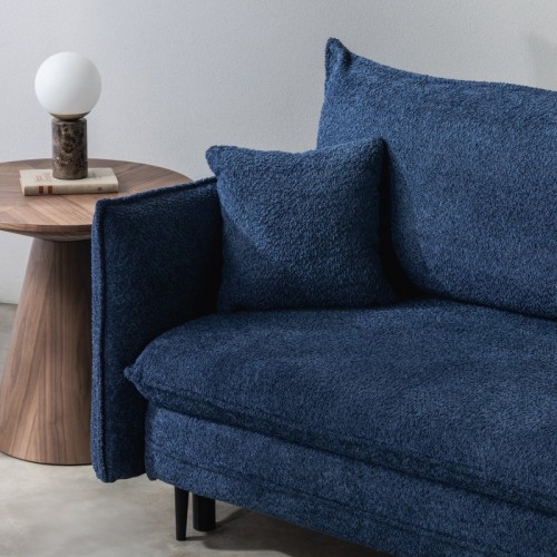 Sofa z funkcją spania i pojemnikiem Notti, ciemnoniebieska