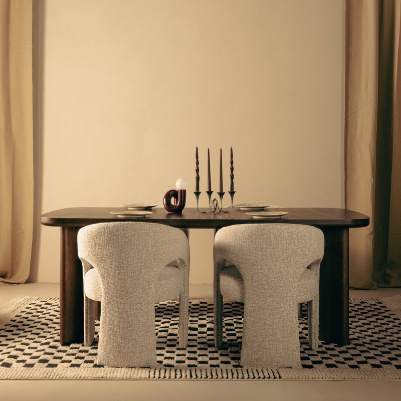 Stół rozkładany Marbella 160-200 cm, prostokątny, dąb ciemny