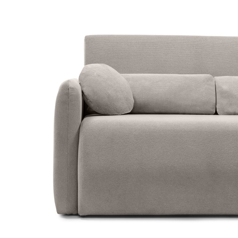 Sofa z funkcją spania i pojemnikiem Diosa Maxi beżowoszara