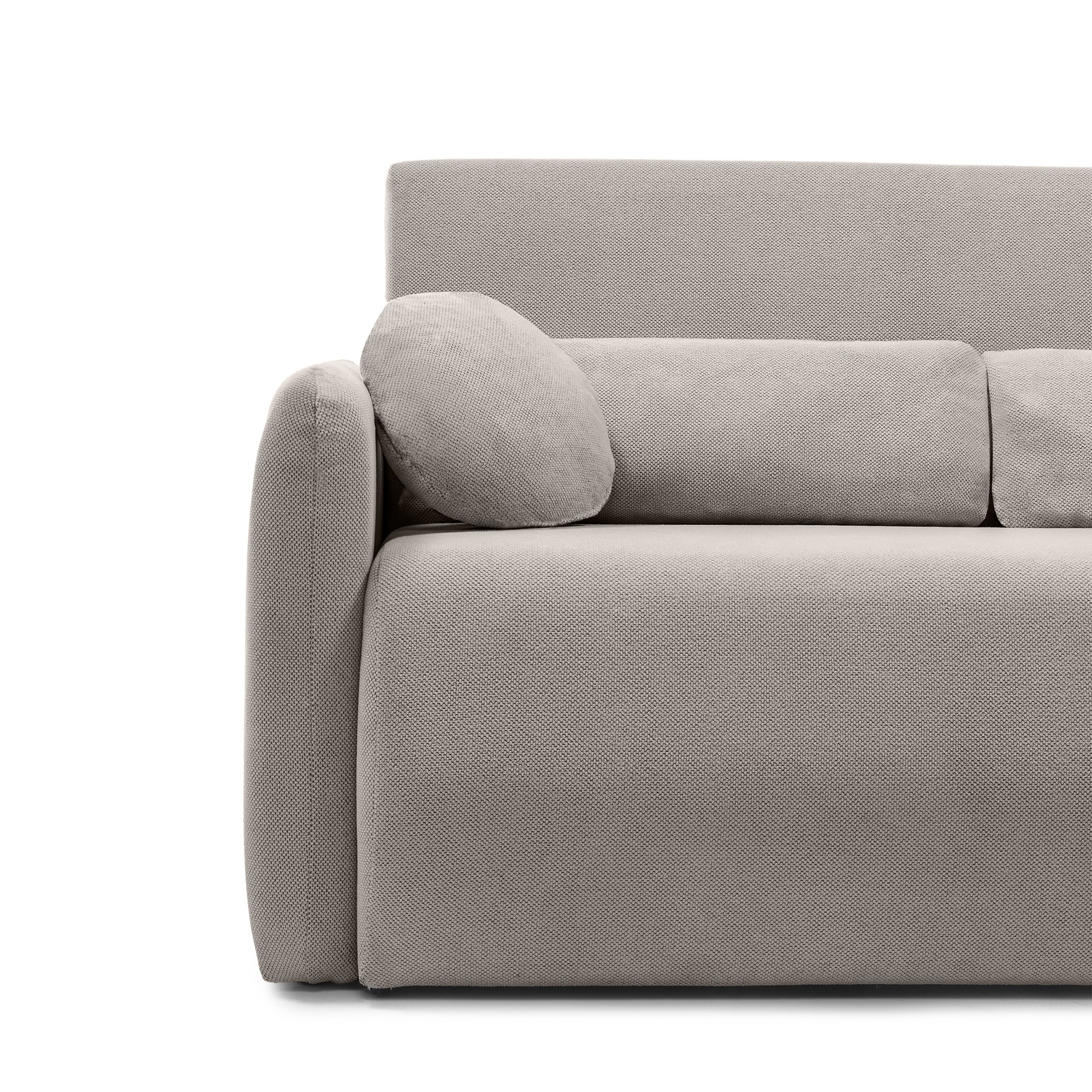 Sofa z funkcją spania i pojemnikiem Diosa Maxi beżowoszara