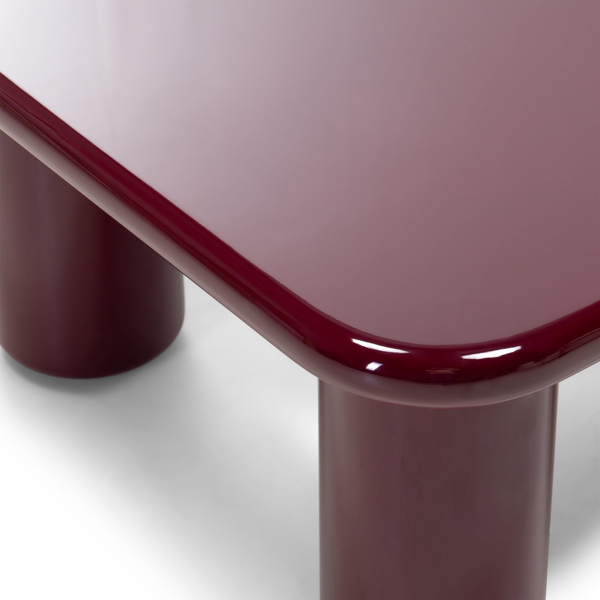 Stolik kawowy Cherry 70 cm,  burgund/wiśnia, glossy