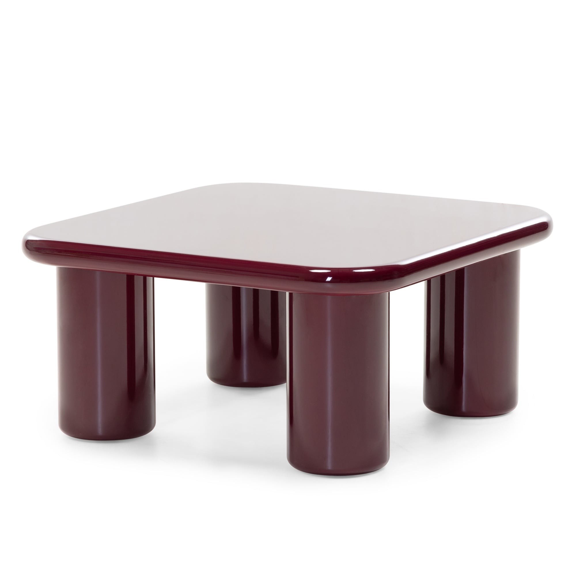 Stolik kawowy Cherry 70 cm,  burgund/wiśnia, glossy