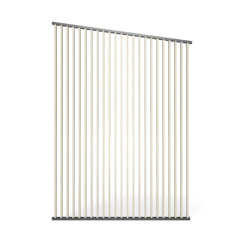Panel żaluzjowy do pergoli szczytowej Apex 191,2 cm, antracytowy/efekt drewna, pionowy