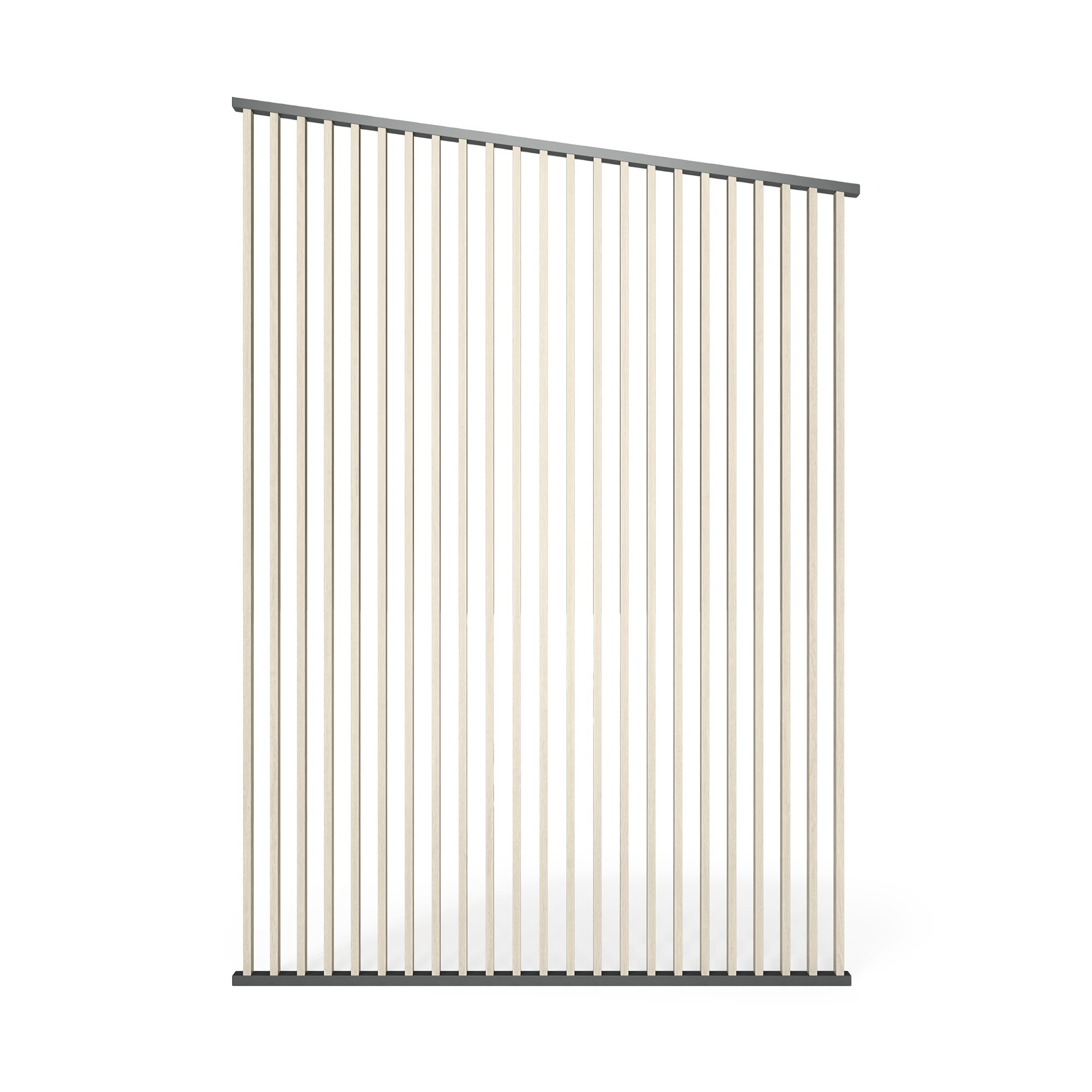 Panel żaluzjowy do pergoli szczytowej Apex 191,2 cm, antracytowy/efekt drewna, pionowy