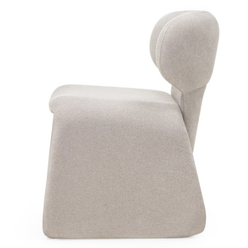 OU-2059 Krzesło tapicerowane Nabila, szare, boucle