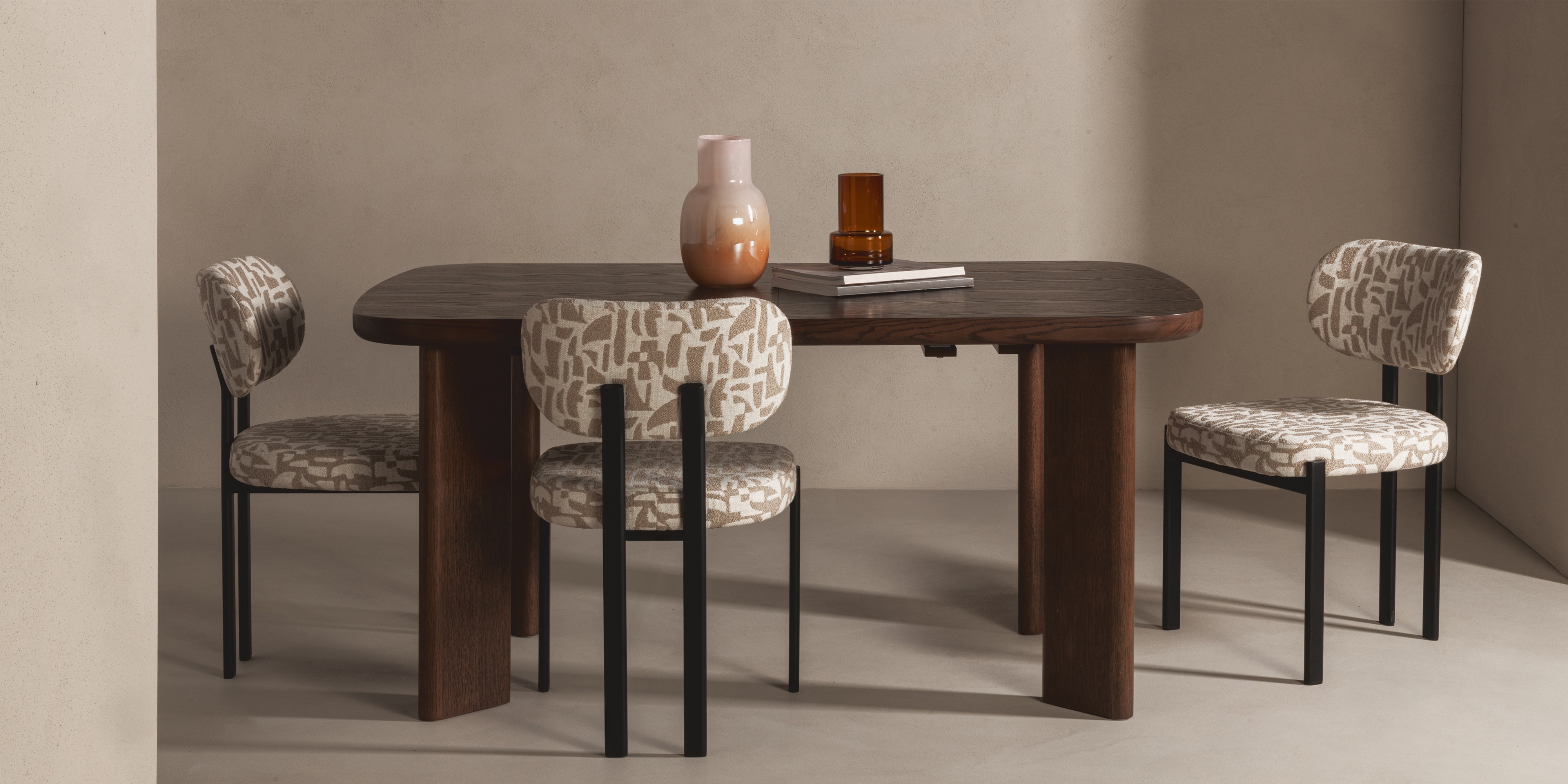 Stół rozkładany Marbella 160-200 cm, prostokątny, dąb ciemny