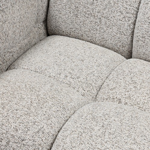 Sofa Formo obłe kształty, szarobeżowy melanż, nowoczesna