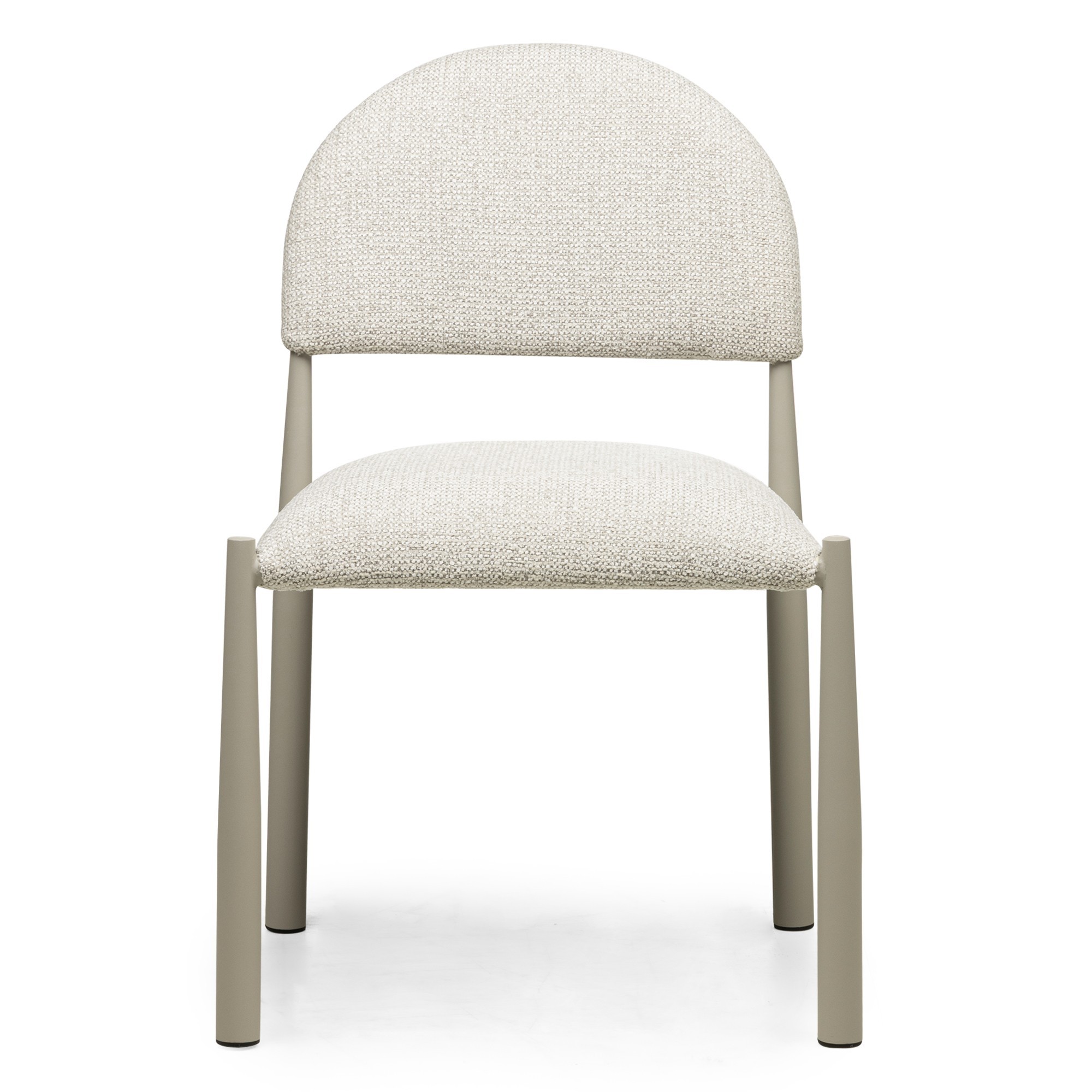Krzesło tapicerowane Maze beżowoszare