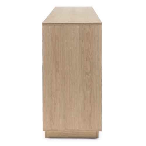 Komoda ośmiodrzwiowa Japandi  220cm dąb lindberg, nowoczesna