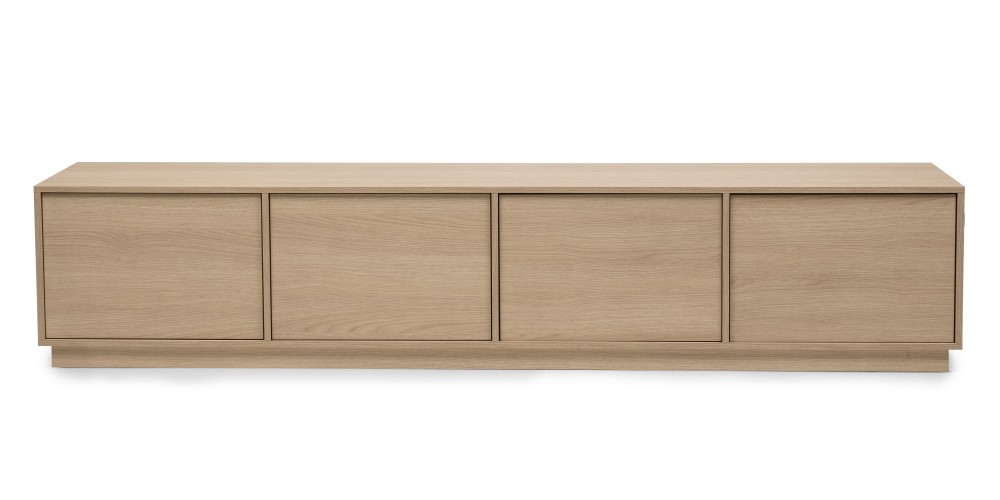 Szafka RTV Japandi, 220cm, dąb lindberg, nowoczesna