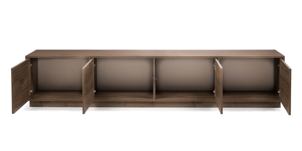 Szafka RTV 220 cm Japandi orzech royal – szafka pod telewizor