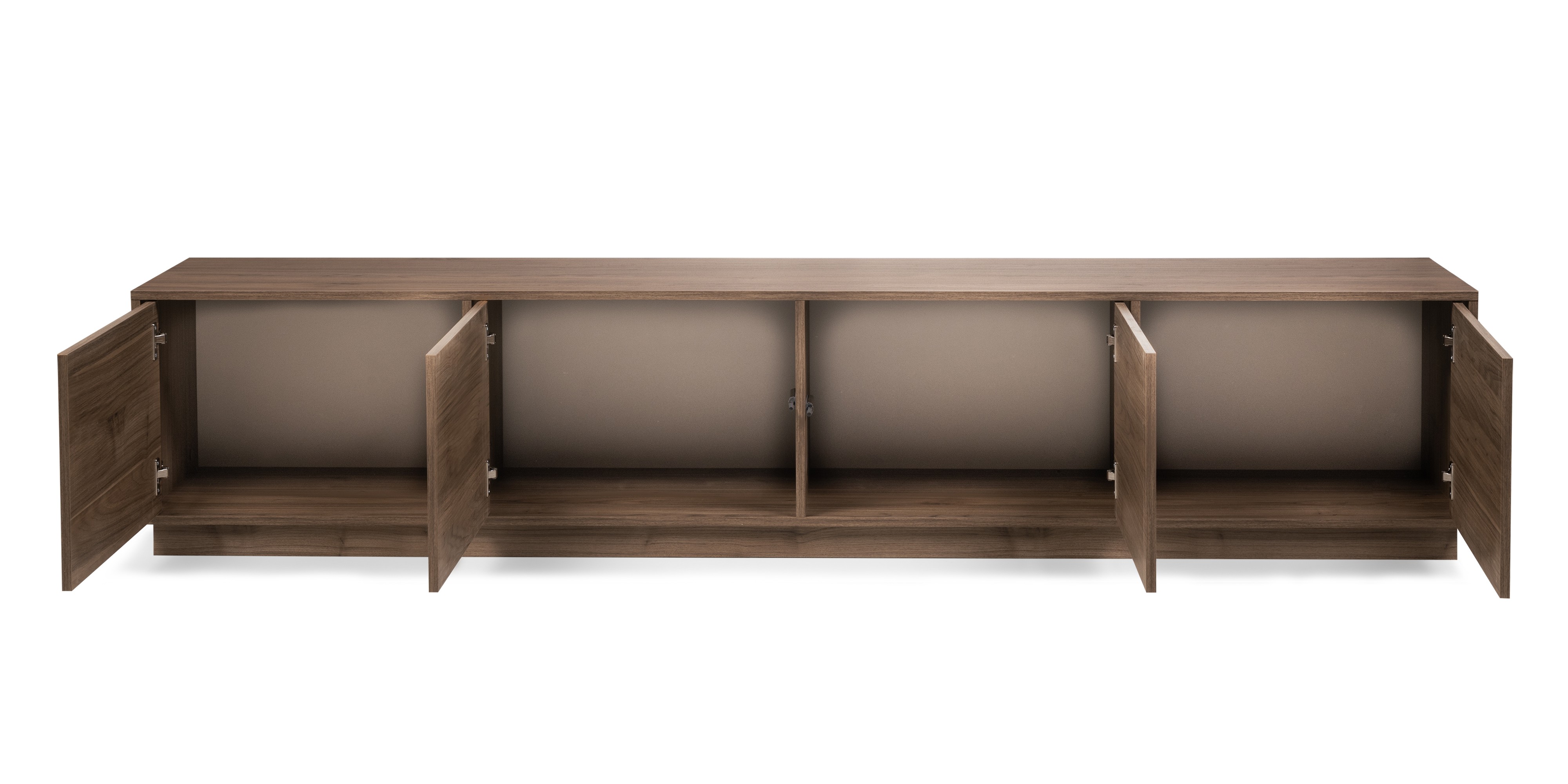 Szafka RTV 220 cm Japandi orzech royal – szafka pod telewizor