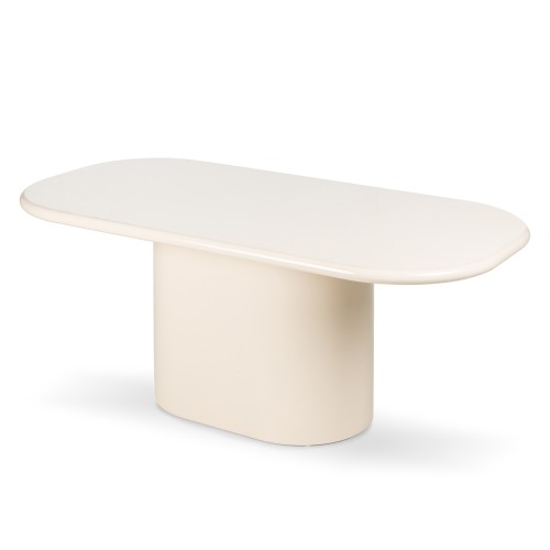 Stół do jadalni Modesto 180 cm, jasnobeżowy, glossy
