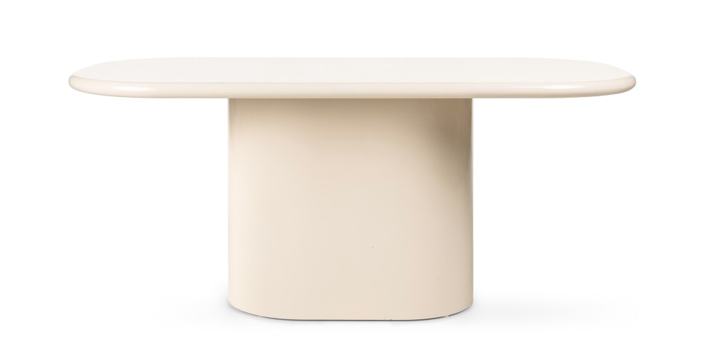 Stół do jadalni Modesto 180 cm, jasnobeżowy, glossy