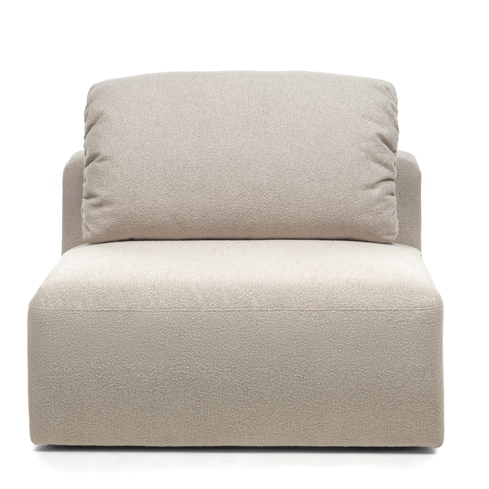 Moduł środkowy Agio 100 cm, szarobeżowy, boucle