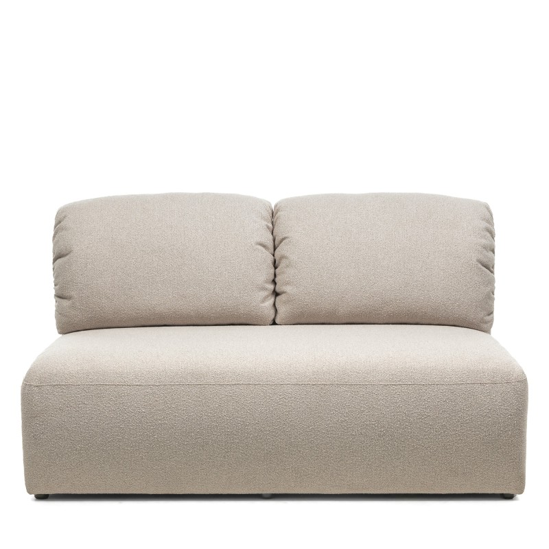 Moduł środkowy Agio 150 cm, szarobeżowy, boucle