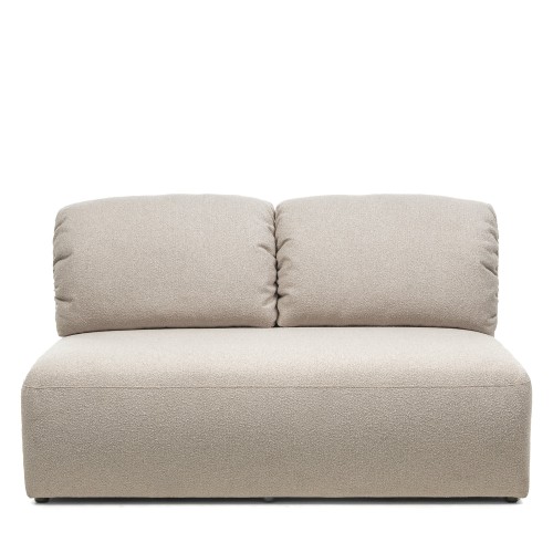 Moduł środkowy Agio 150 cm, szarobeżowy, boucle