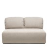 Moduł środkowy Agio 150 cm, szarobeżowy, boucle