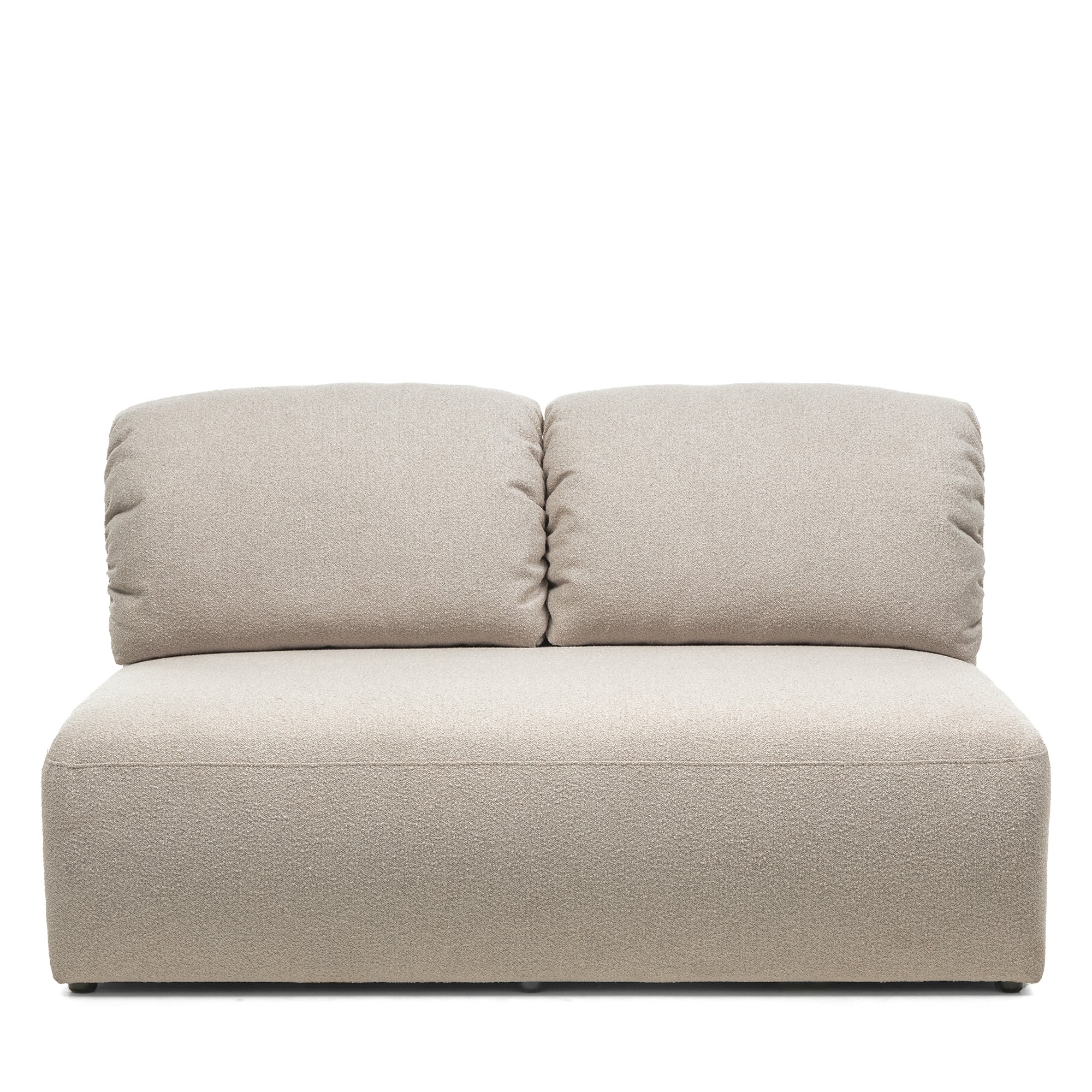 Moduł środkowy Agio 150 cm, szarobeżowy, boucle