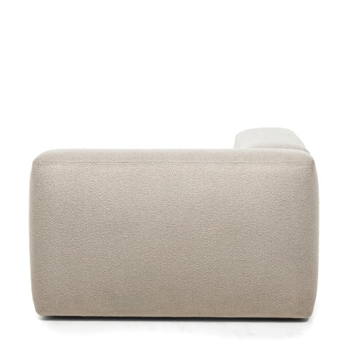 Moduł prawostronny Agio 125 cm, szarobeżowy, boucle