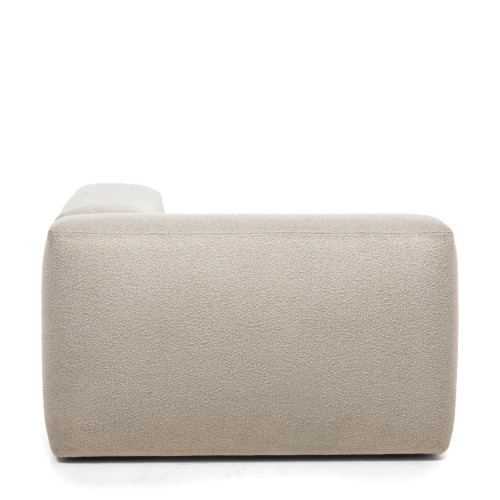 Moduł lewostronny Agio 125 cm, szarobeżowy, boucle