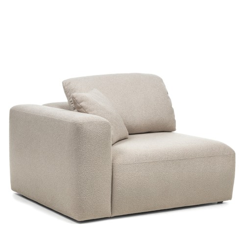 Moduł lewostronny Agio 125 cm, szarobeżowy, boucle