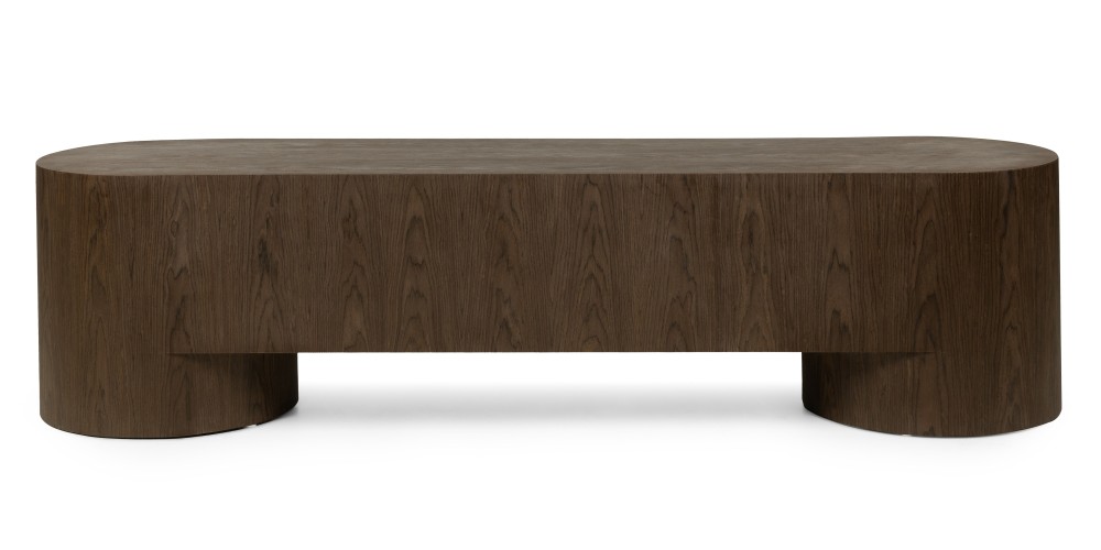 Szafka RTV z szufladami Aspen, 200 cm, ciemny orzech