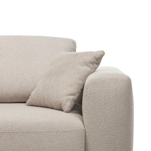 Narożnik modułowy Agio 250 cm, lewostronny, szarobeżowy, boucle
