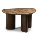 Stolik kawowy Essence 75 cm, ciemny orzech/marmur