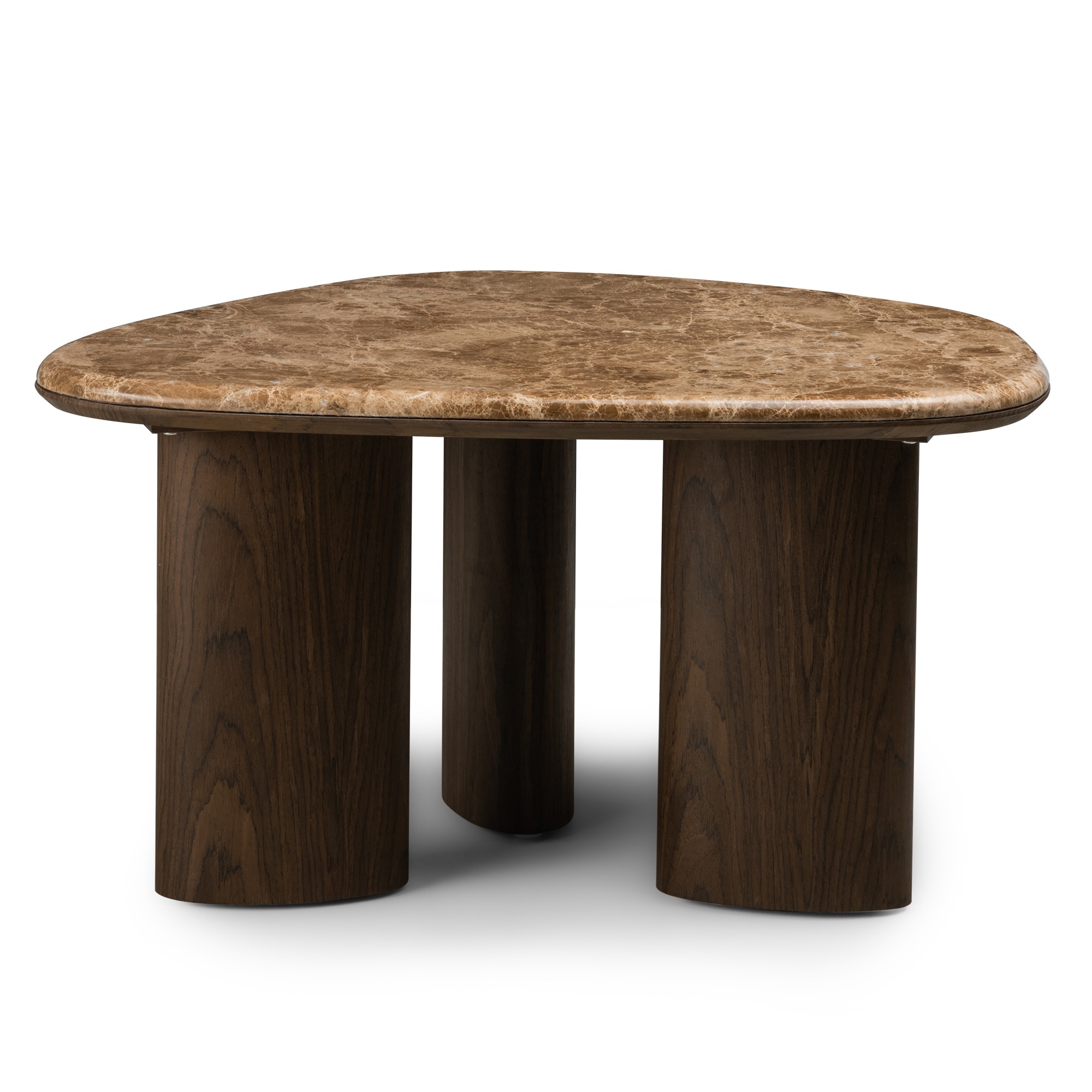 Stolik kawowy Essence 75 cm, ciemny orzech/marmur