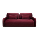 Sofa z funkcją, pojemnik Hoschi Slim, obła, welurowa burgund