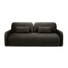 Sofa z funkcją, pojemnik Hoschi Slim, obła, welurowa gorzka czekolada