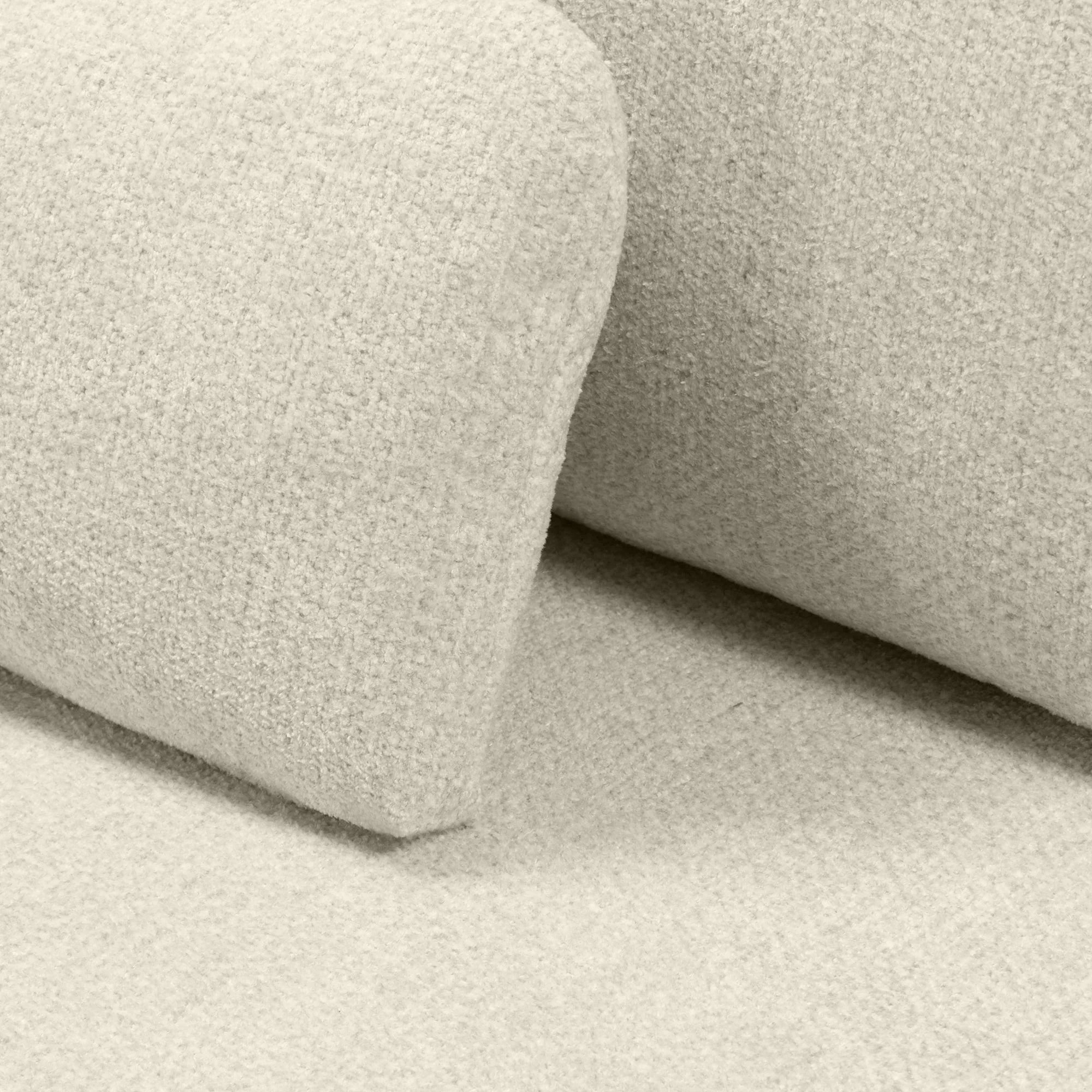 Sofa z funkcją i pojemnikiem Hoschi jasnobeżowy melanż, obła