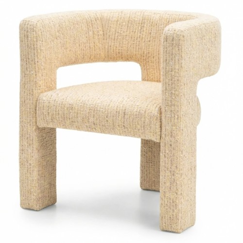 Fotel Alpah, żółty, plecionka, vintage, retro