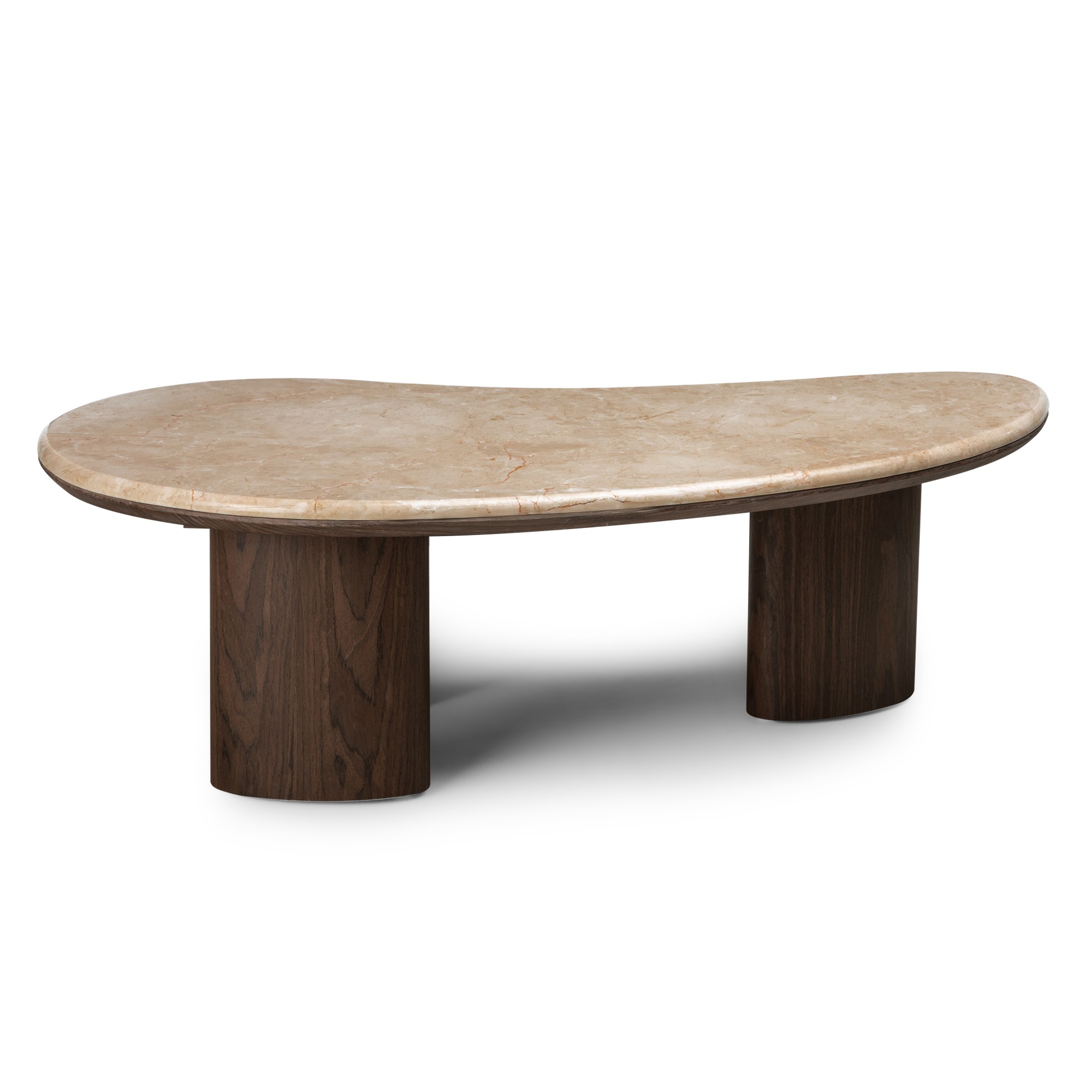 Stolik kawowy Essence 110 cm, ciemny orzech/marmur