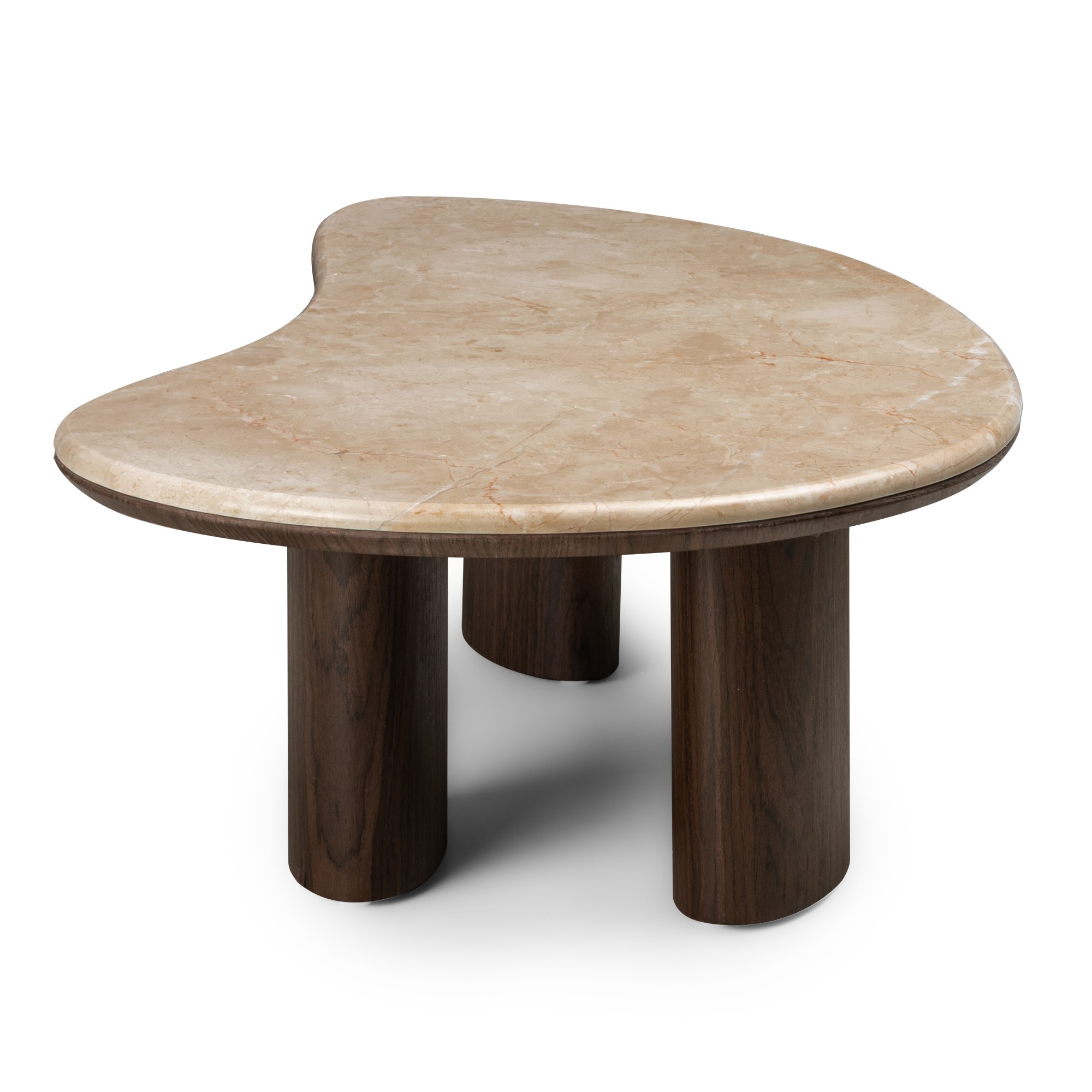 Stolik kawowy Essence 110 cm, ciemny orzech/marmur