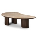 Stolik kawowy Essence 110 cm, ciemny orzech/marmur