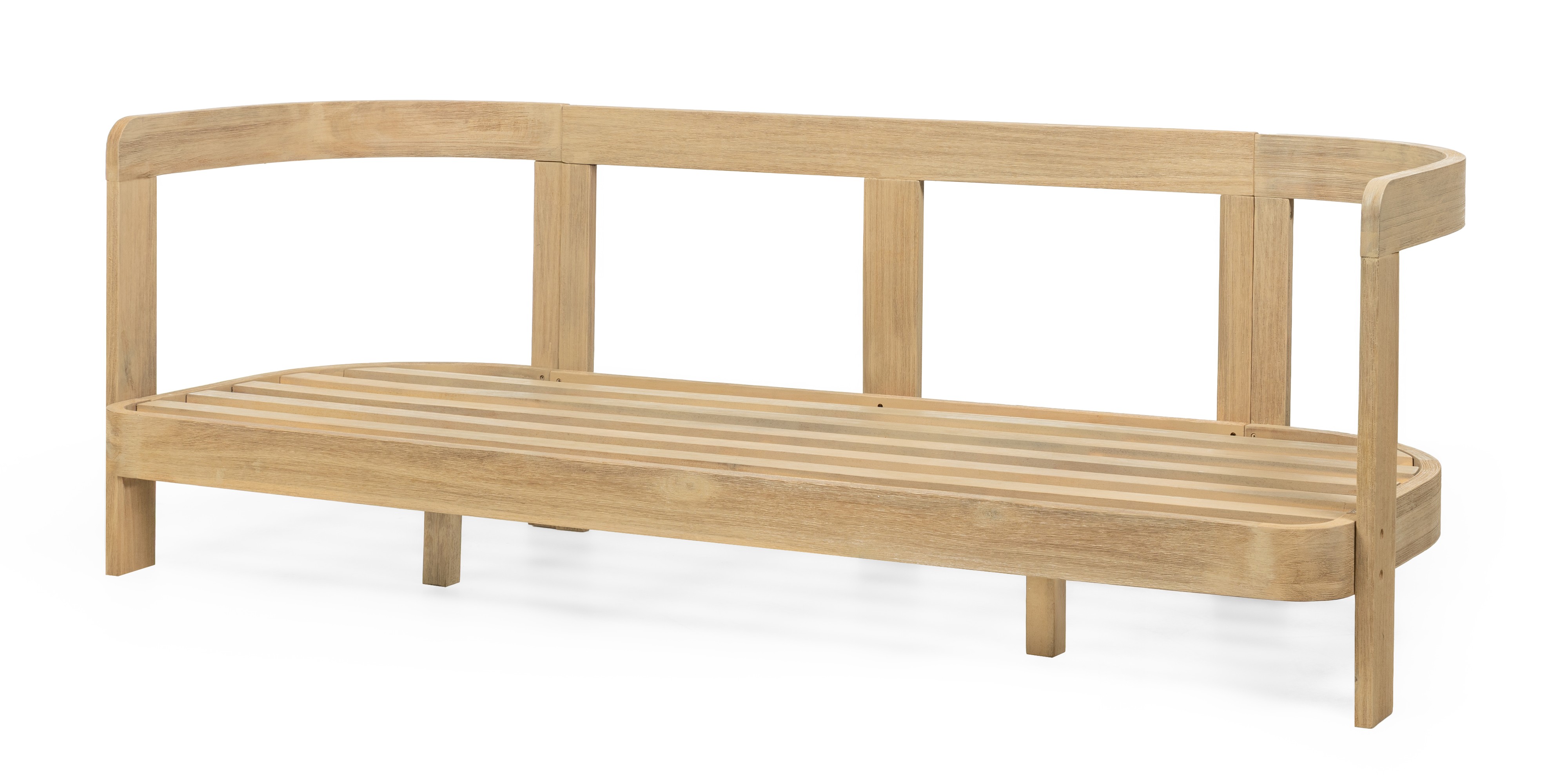 Zestaw ogrodowy Japandi akacja FSC teak look jasnobeżowy