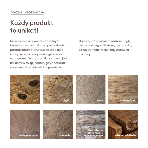 Zestaw ogrodowy Japandi akacja FSC teak look jasnobeżowy