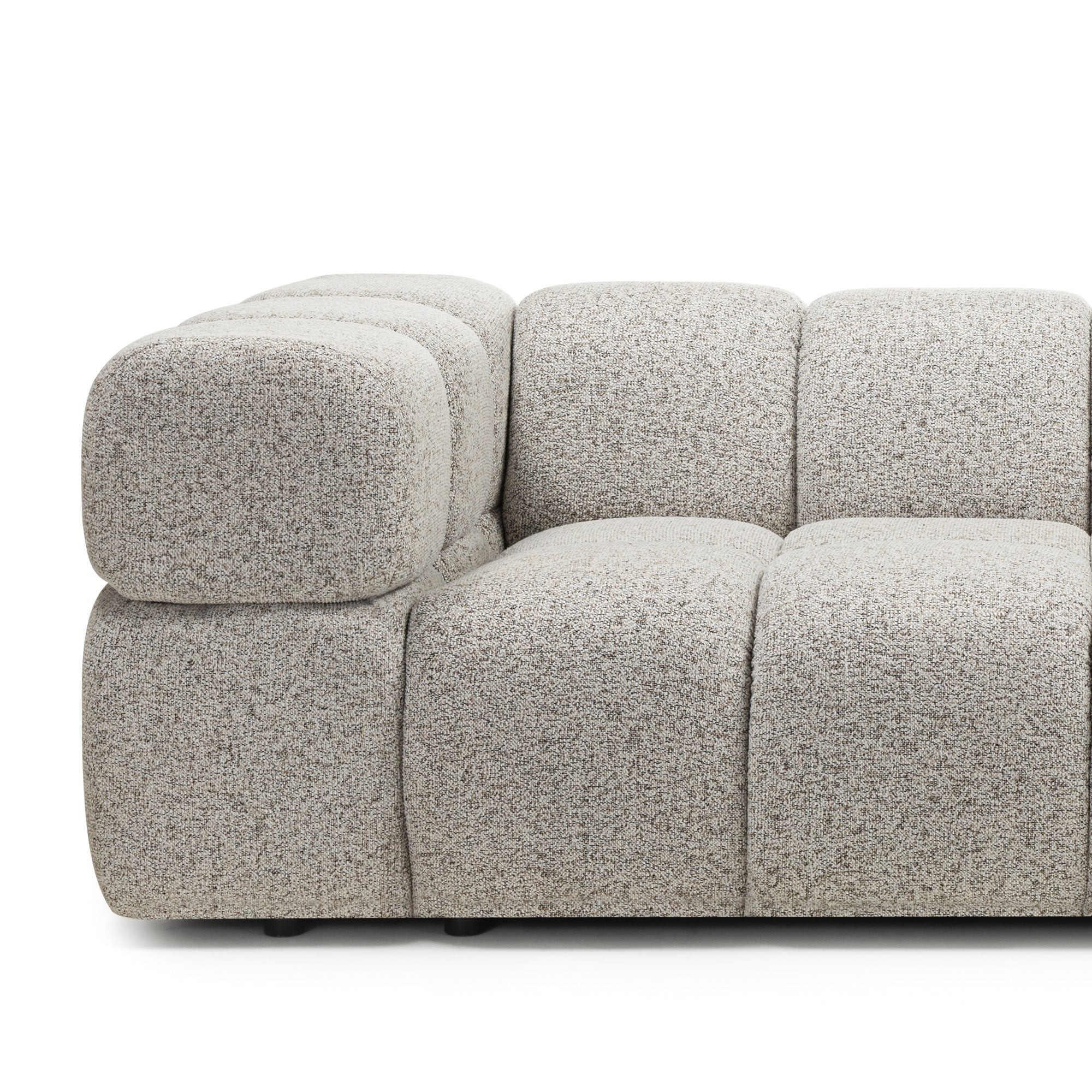 Sofa Formo obłe kształty, melanż, nowoczesna