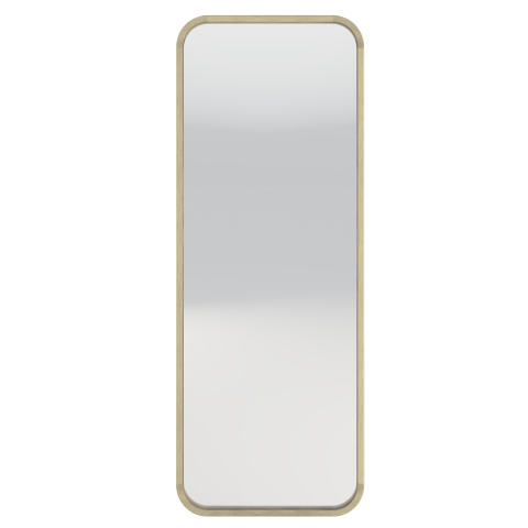 Lustro w drewnianej ramie Spira 60x160 prostokątne naturalne