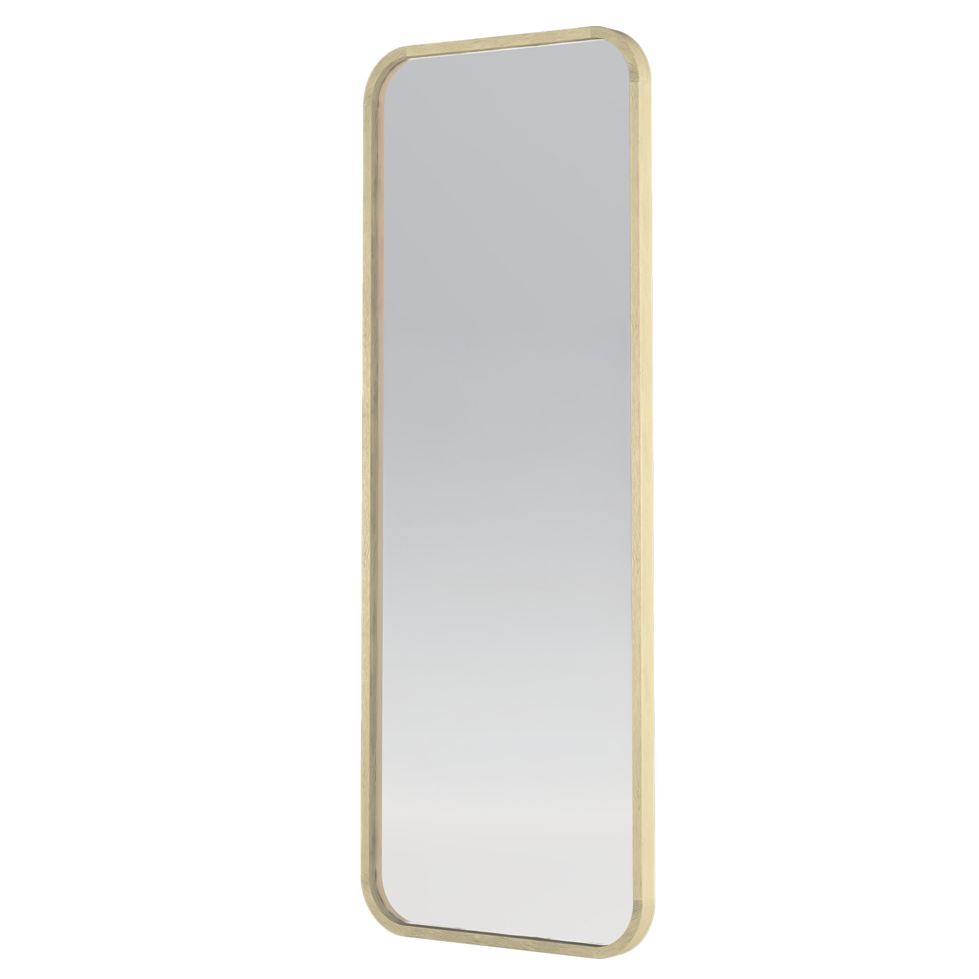 Lustro w drewnianej ramie Spira 60x160 prostokątne naturalne
