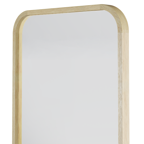 Lustro w drewnianej ramie Spira 60x160 prostokątne naturalne