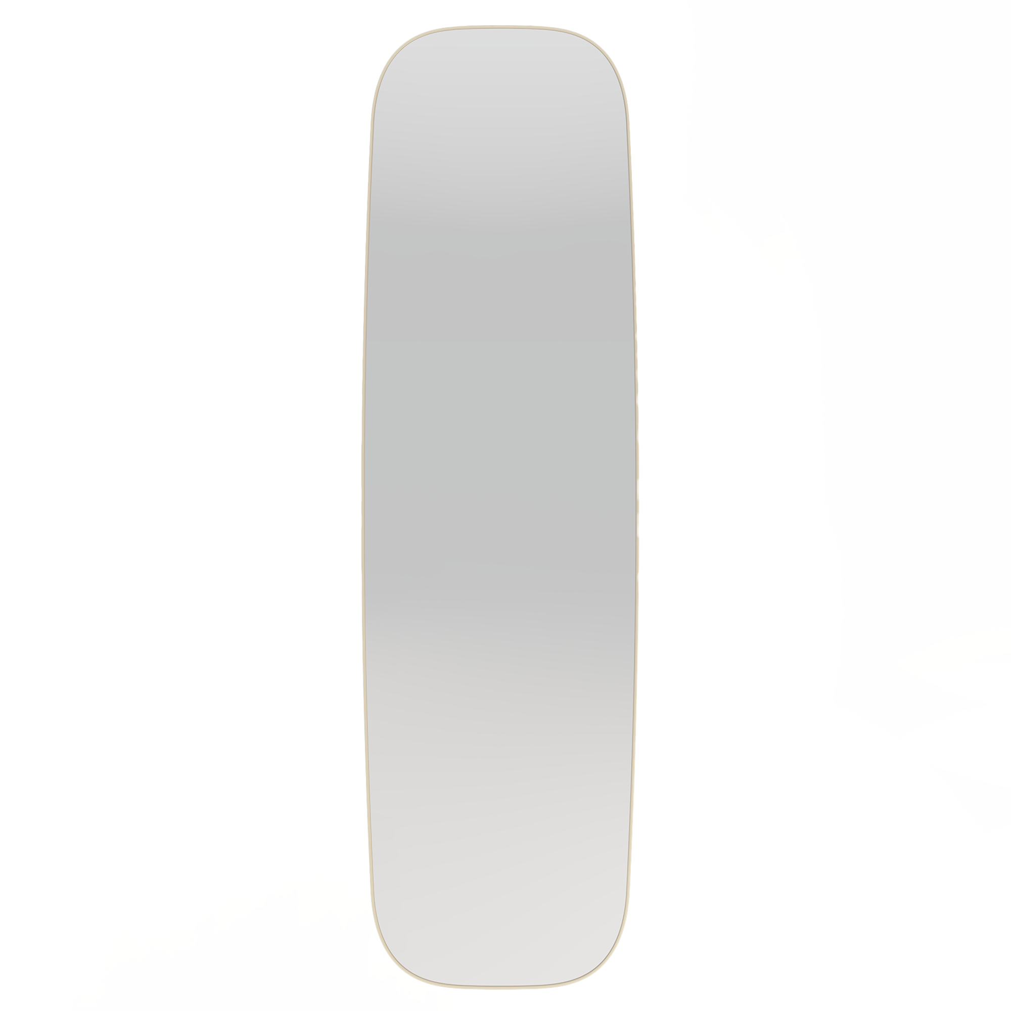 Lustro w aluminiowej ramie Fina 40x140, prostokątne, złote