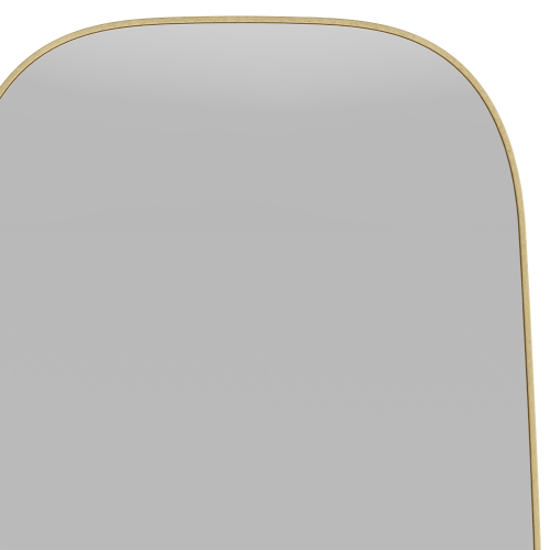 Lustro w aluminiowej ramie Fina 40x140, prostokątne, złote
