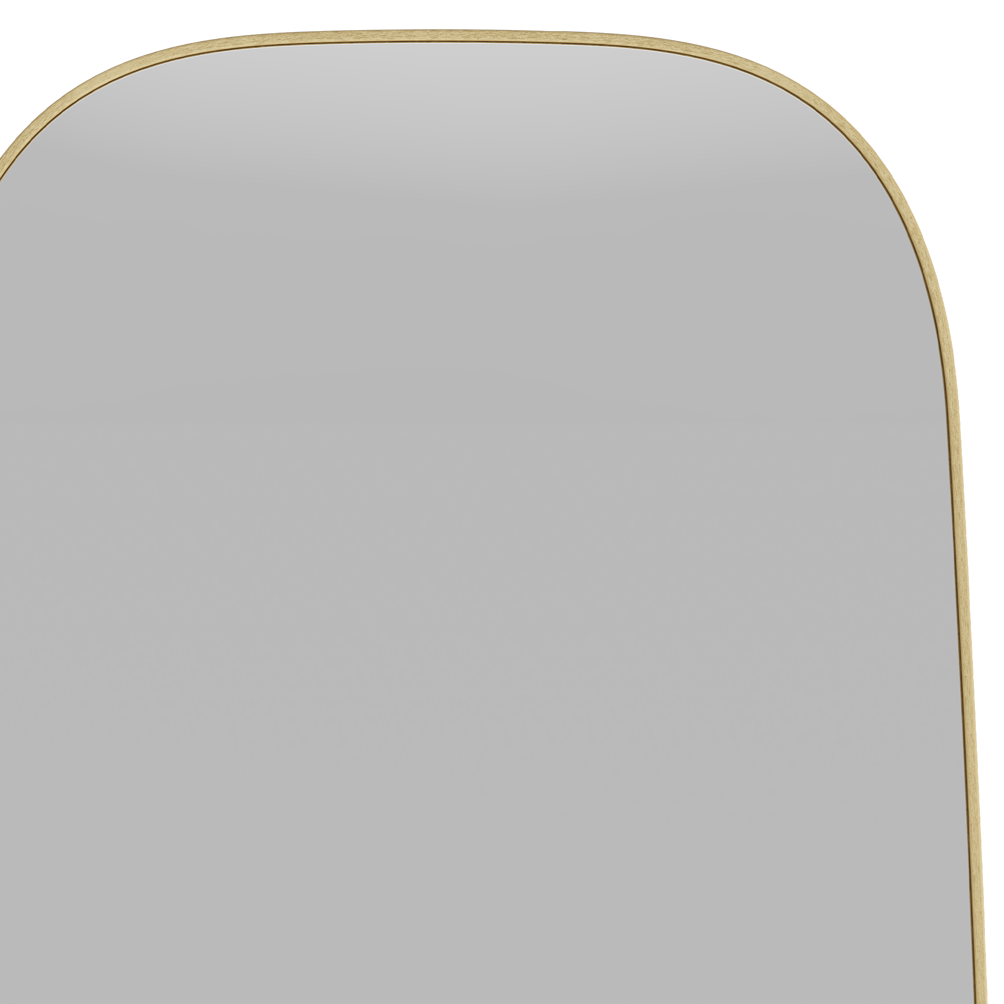 Lustro w aluminiowej ramie Fina 40x140, prostokątne, złote